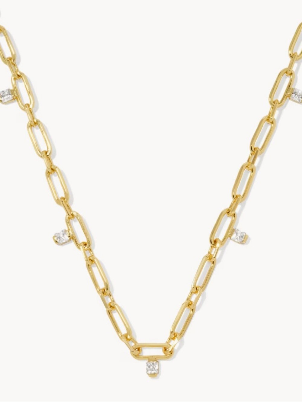 Kendra Scott Cecelia Gold Chain Necklace NWT